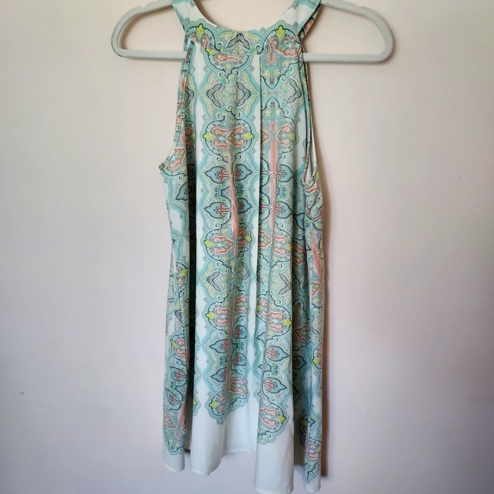 Charlotte Russe Mint green Halter Neck dress Small Boho Spring Summer Fairy